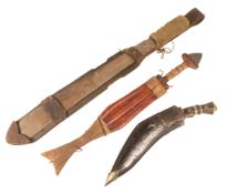 COLLECTION OF ASSORTED ETHNIC KNIVES & DAGGERS