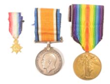 WWI FIRST WORLD WAR MEDALS & MINIATURE