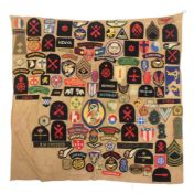 WWII SECOND WORLD WAR MILITARY PATCH BLANKET