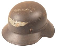 WWII SECOND WORLD WAR GERMAN LUFTSCHUTZ HELMET