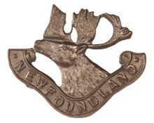WWI FIRST WORLD WAR CANADIAN NEWFOUNDLAND CAP BADGE
