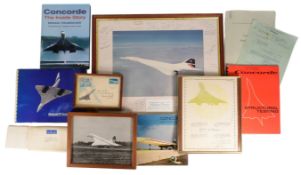 CONCORDE - COLLECTION OF ORIGINAL DOCUMENTS RELATING TO RODNEY FARMER