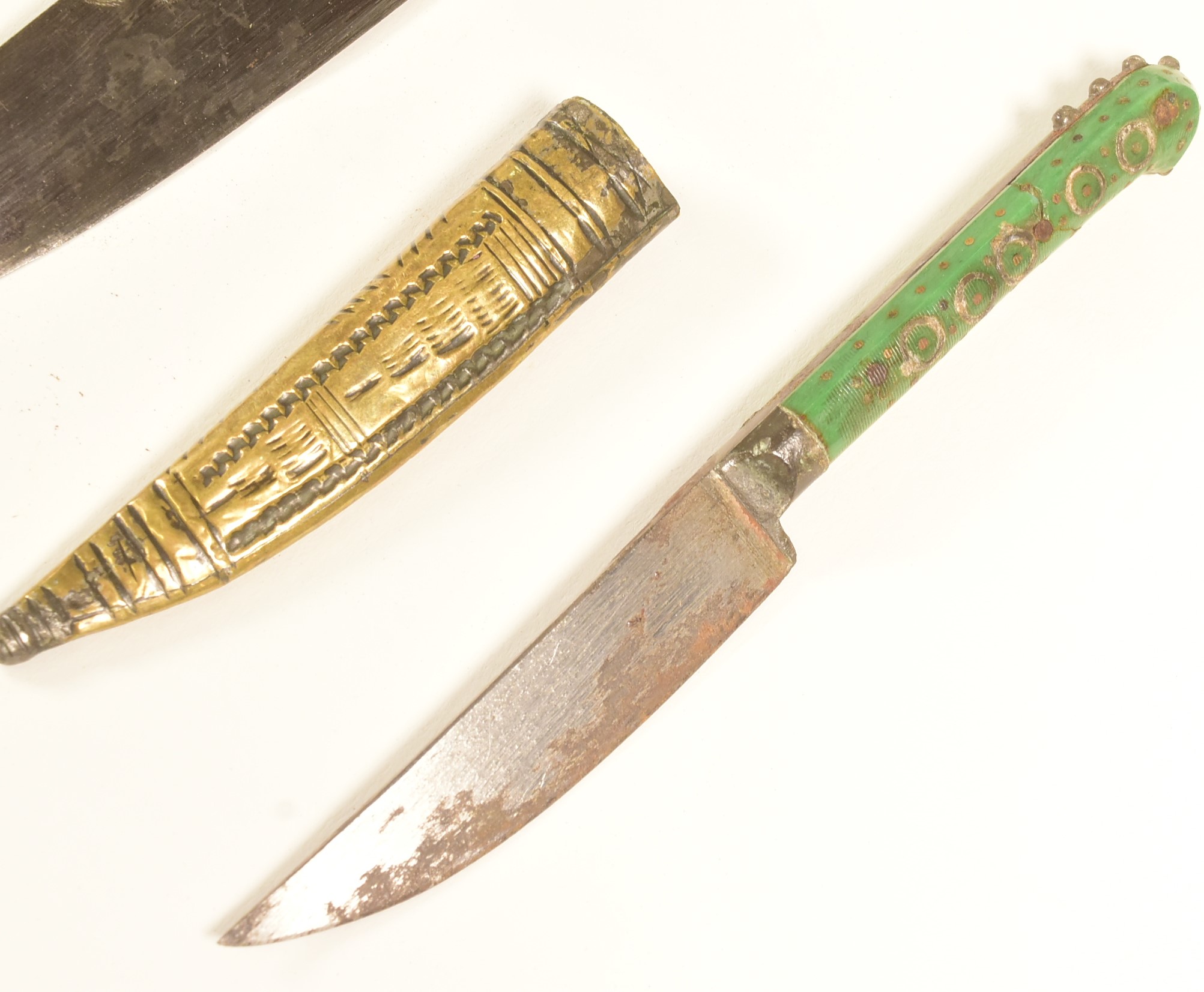 19TH CENTURY CAUCASIAN BONE HILTED DAGGERS - Image 2 of 9