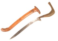 19TH CENTURY INDONESIAN RENCONG DAGGER