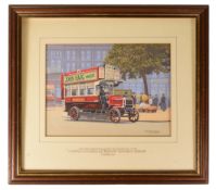 ERIC BOTTOMLEY - BRITAINS MOTORING HISTORY - ORIGINAL ARTWORK
