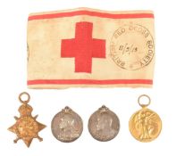 COLLECTION OF BOER WAR & FIRST WORLD WAR MEDALS