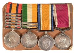 BOER WAR & FIRST WORLD WAR MEDAL GROUP - ROYAL ENGINEERS