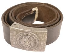 WWII SECOND WORLD WAR GERMAN HITLER YOUTH BELT & BUCKLE