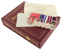 HONOURED BY THE QUEEN - WARRANT OFFICER S G E SULLIVAN RAF MEDALS