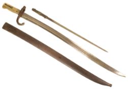 TWO FRENCH RIFLE BAYONETS