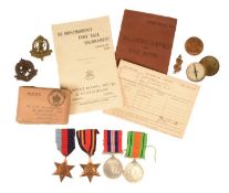 WWII SECOND WORLD WAR MEDAL GROUP
