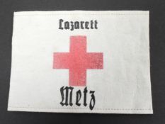 WWI FIRST WORLD WAR GERMAN MILITARY HOSPITAL ARMBAND