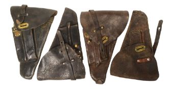 WWII SECOND WORLD WAR SWEDISH M40 PISTOL HOLSTERS