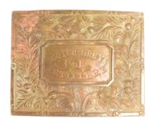EARLY 20TH CENTURY SCOTTISH REGIMENTAL BELT BUCKLE