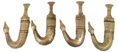 COLLECTIONOF DECORATIVE JAMBIYA DAGGERS