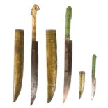 19TH CENTURY CAUCASIAN BONE HILTED DAGGERS