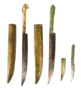 19TH CENTURY CAUCASIAN BONE HILTED DAGGERS