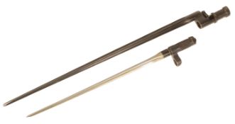 TWO RUSSIAN CRUCIFORM SOCKET BAYONETS