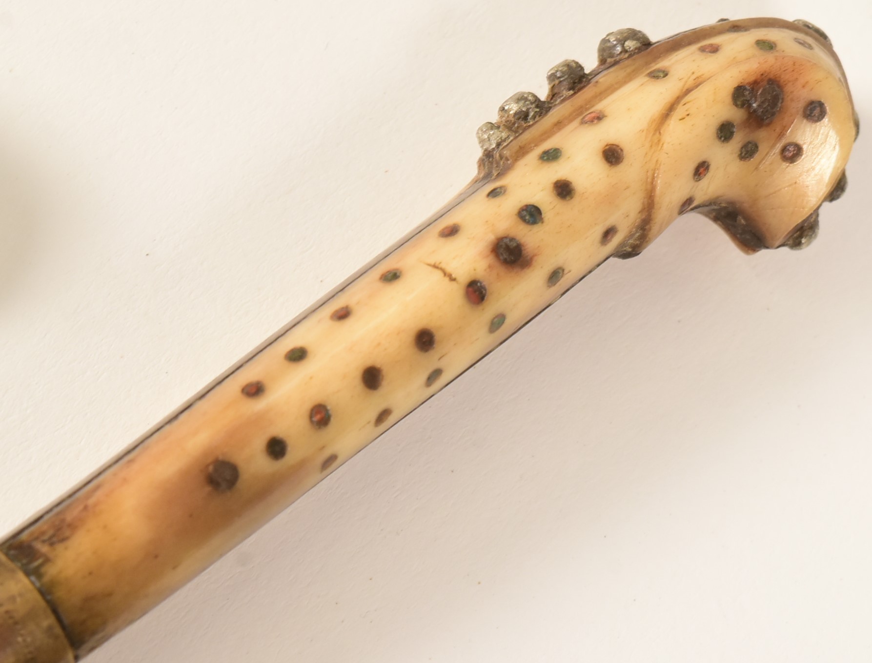 19TH CENTURY CAUCASIAN BONE HILTED DAGGERS - Image 5 of 9