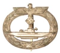 WWII SECOND WORLD GERMAN U-BOAT CREW BADGE