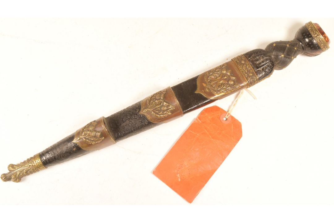 19TH CENTURY VICTORIAN SCOTTISH SEAFORTH 78TH HIGHLANDERS DIRK - Image 9 of 10