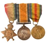 WWI FIRST WORLD WAR MEDAL TRIO - HAMPSHIRE REGIMENT