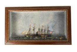 SS GREAT BRITAIN - HALF-BLOCK SHIP MODEL