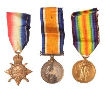WWI FIRST WORLD WAR MEDAL TRIO - ARMY SERVICE CORPS