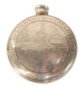 AMERICAN REVOLUTION WAR SILVER FLASK
