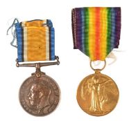 WWI FIRST WORLD WAR MEDAL PAIR - KINGS ROYAL RIFLE CORP