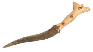 INDO PERSIAN BONE HILTED DAGGER