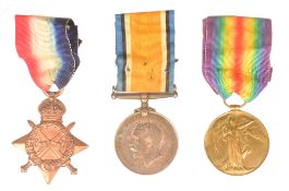 WWI FIRST WORLD WAR MEDAL TRIO - ARMY SERVICE CORP