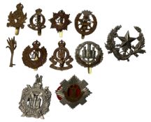 MILITARY CAP BADGES - MIXED SELECTION OF 11