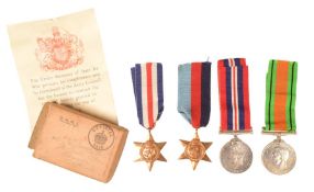 WWII SECOND WORLD WAR MEDAL GROUP