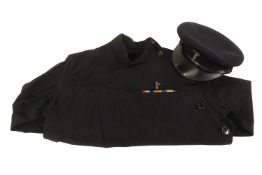 BRITISH UNION OF FASCISTS BLACK SHIRT TUNIC & PEAKED CAP