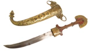 EARLY 20TH CENTURY MOROCCAN KOUMMYA DAGGER