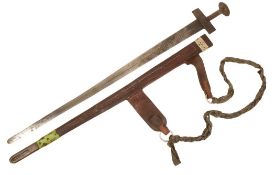 MID 20TH CENTURY NORTH AFRICAN TUAREG SWORD