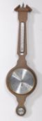 20TH CENTURY SWEDISH MAHOGANY WALL BAROMETER