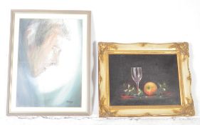 TED DYER - TWO VINTAGE 20TH CENTURY PAINTINGS