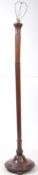 EARLY 20TH CENTURY MAHOGANY FLOOR STANDARD LAMP