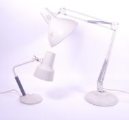 BRITISH MODERN DESIGN - 1001 ANGLEPOISE INDUSTRIAL DESK LAMP T/W ANOTHER