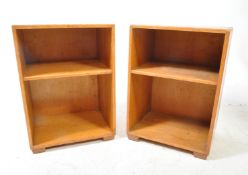 AIR MINISTRY DESIGN - MID CENTURY 1950S OAK BEDSIDE CABINETS - PAPWORTH