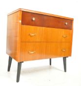 BRITISH MODERN DESIGN - MID CENTURY TEAK CHESY OF DRAWERS