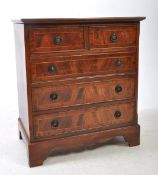 GEORGE III STYLE MAHOGANY FAUX CHEST OF DRAWERS