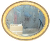 EARLY 20TH CENTURY GILT FRAME OVAL MIRROR