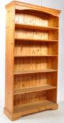 CONTEMPORARY COUNTRY PINE OPEN WINDOW BOOKCASE