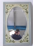 20TH CENTURY HAND PAINTED WALL HANGING MIRROR