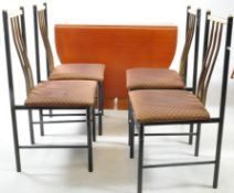 BRITISH MODERN DESIGN - MID CENTURY METAL CHAIRS & TABLE