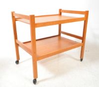 BRITISH MODERN DESIGN - TEAK WOOD BUTLER'S TROLLEY