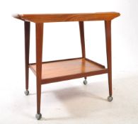 BRITISH MODERN DESIGN - MID CENTURY TEAK TEA TROLLEY
